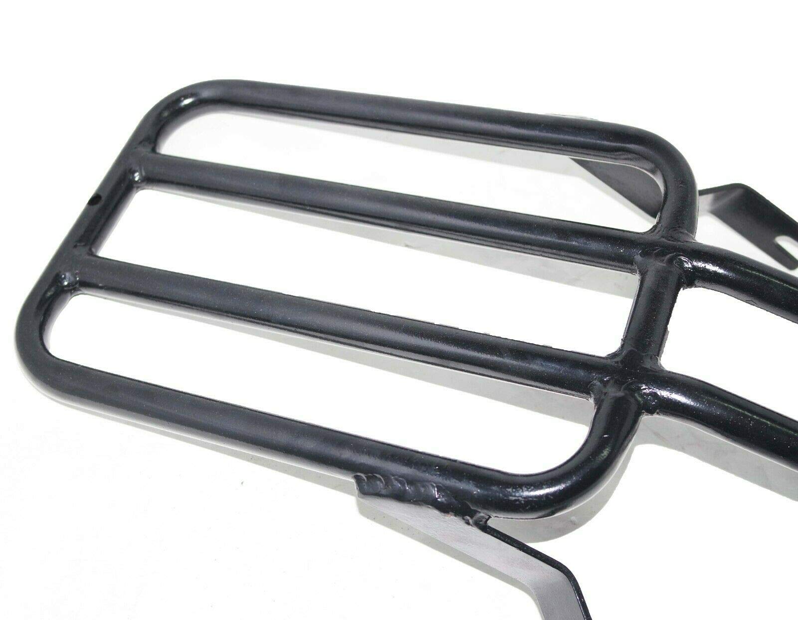 Royal Enfield Rear Luggage Rack Carrier - Heavy Duty Steel Construction, Black Painted for Motorcycle Accessories | Perfect for Touring, Commuting & Adventure Riding
