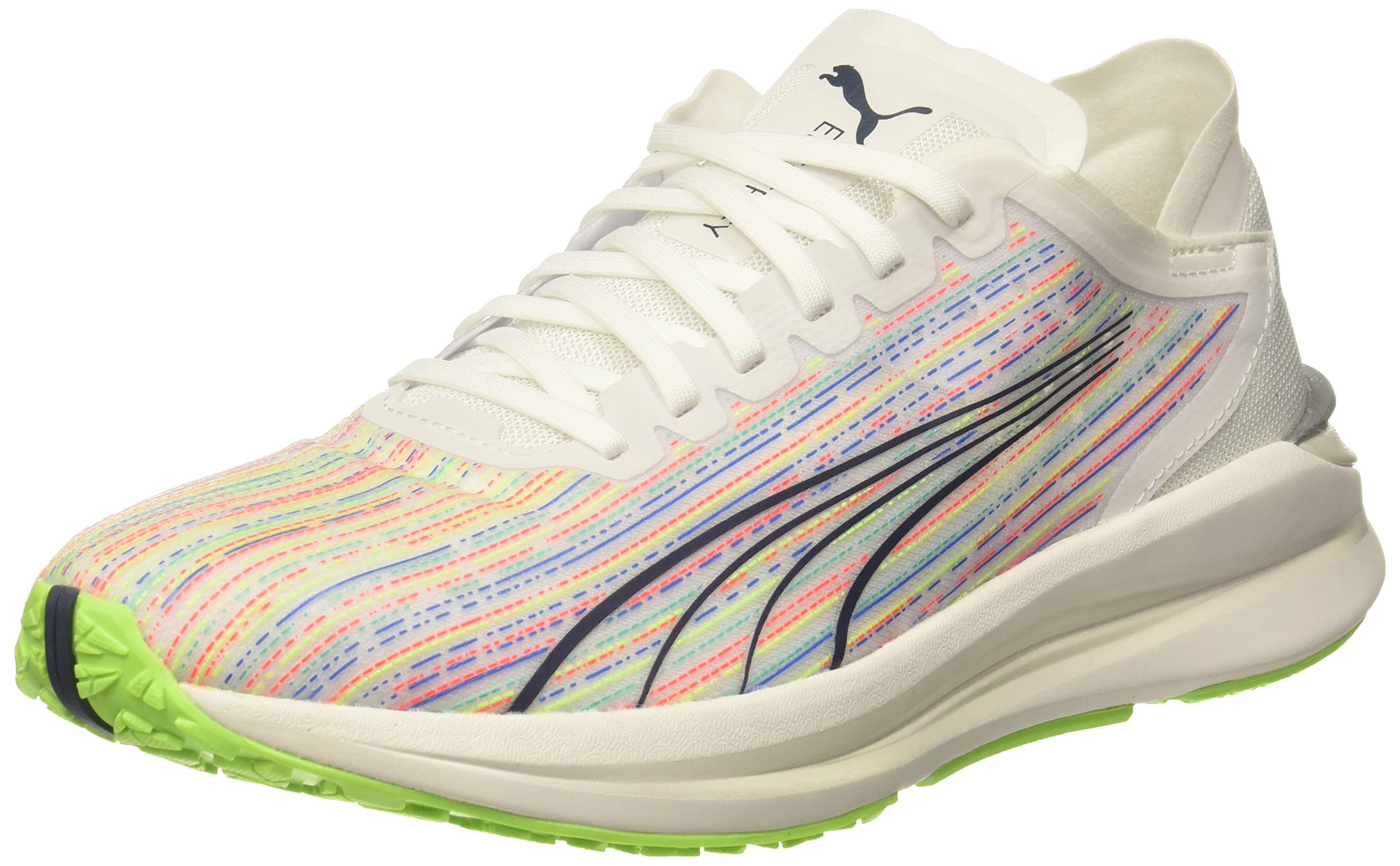 PUMA Men's Electrify Nitro SP Running Shoes - Lightweight Cushioned Sneakers for Jogging & Training - White Size 8.5 M - Perfect for Road Running, Gym Workouts & Daily Wear