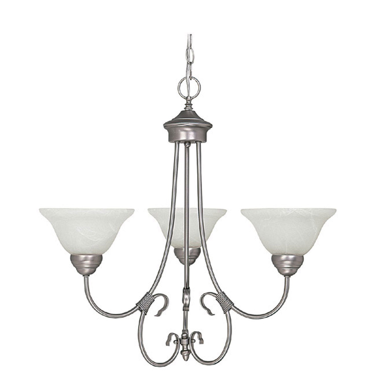 Capital Lighting Three Light Chandelier - Modern Ceiling Fixture for Dining Room, Bedroom & Living Room - Elegant Lighting Solution for Home Decor