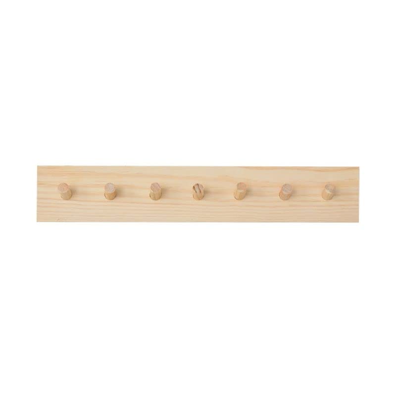 Nordic Style Solid Wood Coat Rack - Wall Mounted Entryway Organizer with 5 Hooks for Jackets, Hats & Keys - Perfect for Hallway, Bedroom or Office Decor