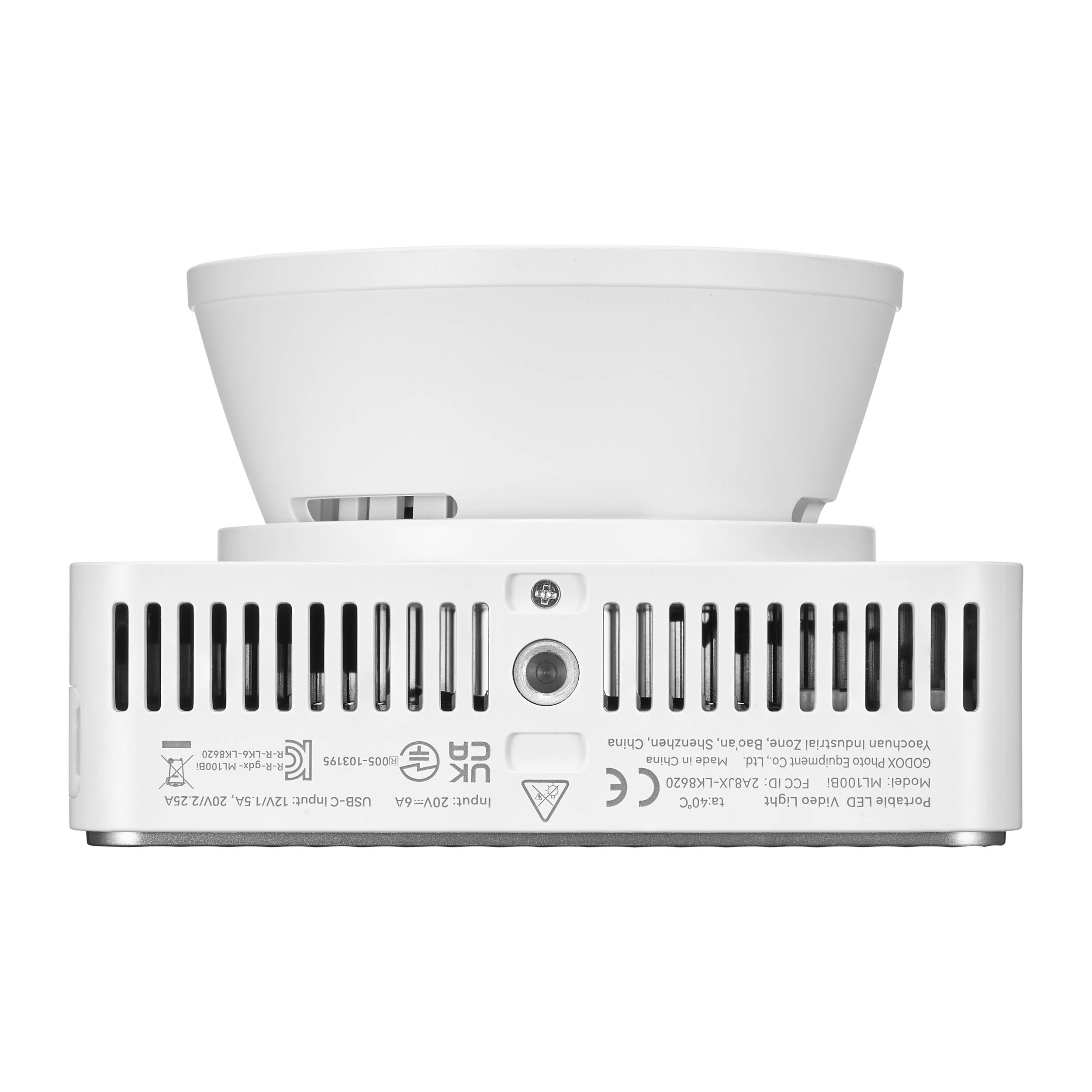 Godox ML100BI Compact LED Video Light with BG02 Battery Grip - Perfect for YouTube, Vlogging, Photography & Studio Lighting