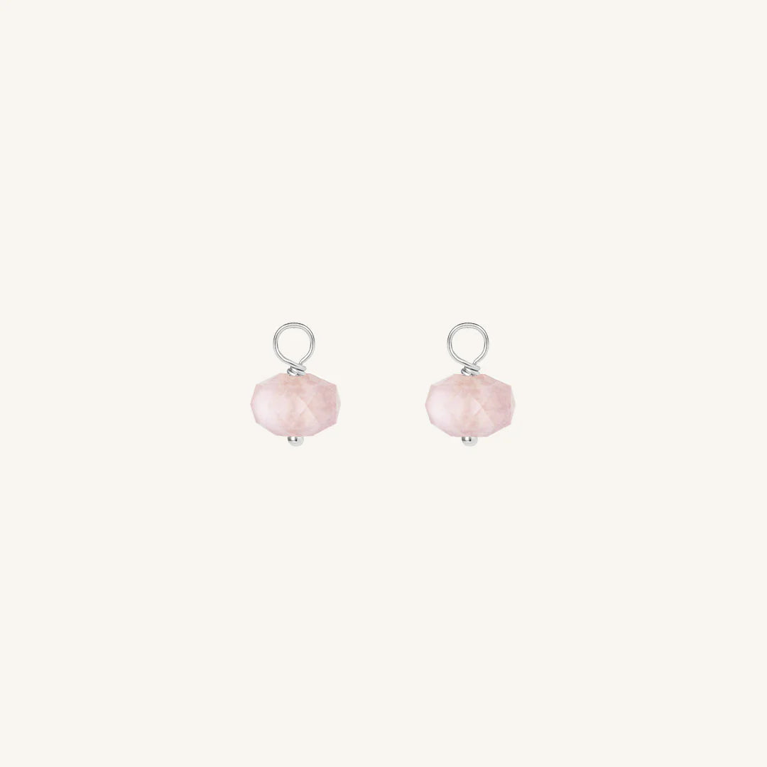 Opulent Morganite Hoop Earrings - Stone of Joy & Love (Set of 2) | Perfect for Weddings, Anniversaries & Romantic Gifts