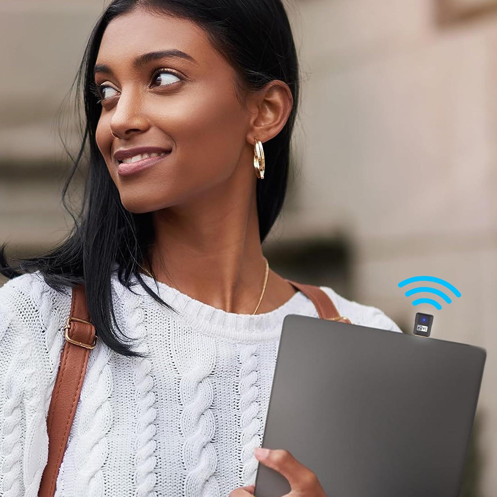600Mbps High Speed USB WiFi Adapter for PC - Dual Band 5GHz/2.4GHz Wireless Network Dongle with Extended Range & High Gain Antenna - Compatible with Windows 11/10/8/7/XP - Perfect for Gaming, Streaming & Remote Work on Desktop/Laptop Computers