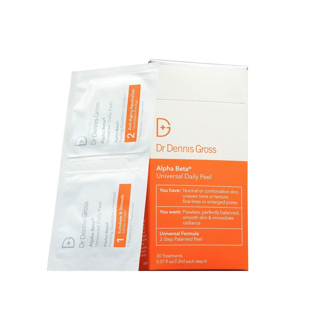 Dr. Dennis Gross Alpha Beta Universal Daily Peel Pads - Exfoliating Treatment for Brighter, Smoother Skin - Perfect for At-Home Skincare Routine & Anti-Aging Care