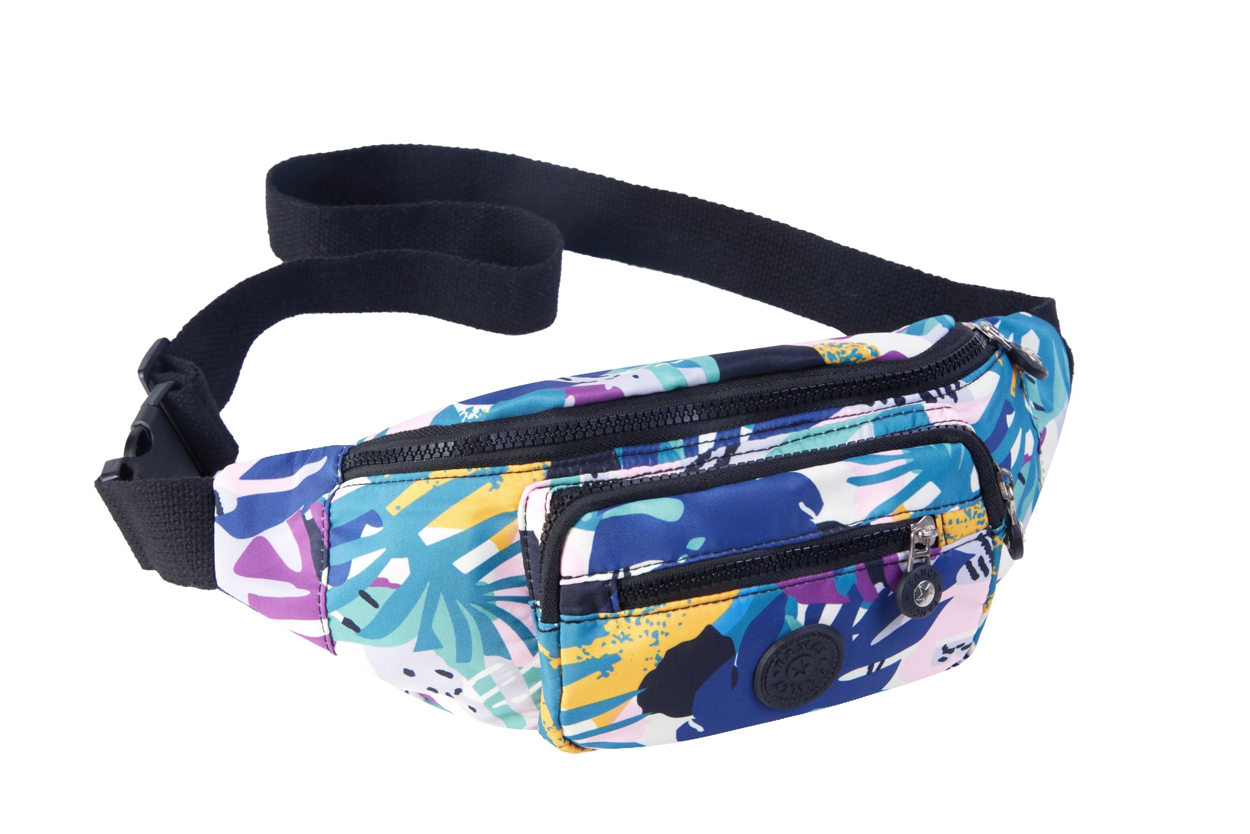 GRINKO Women's Waterproof Waist Bag - Adjustable Crossbody Fanny Pack with 4 Pockets for Running, Travel & Outdoor Activities | Stylish Belt Bag for Hiking, Gym & Daily Use (Multiple Colors)