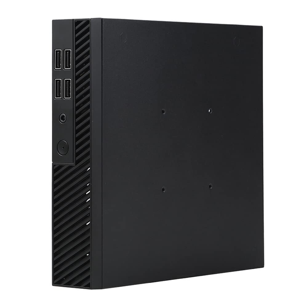 Rheross DX01 Mini ITX Slim Desktop Computer Case - Ultra Thin Half-Height Chassis for Compact PC Builds | Perfect for Home Office, HTPC & Space-Saving Workstations
