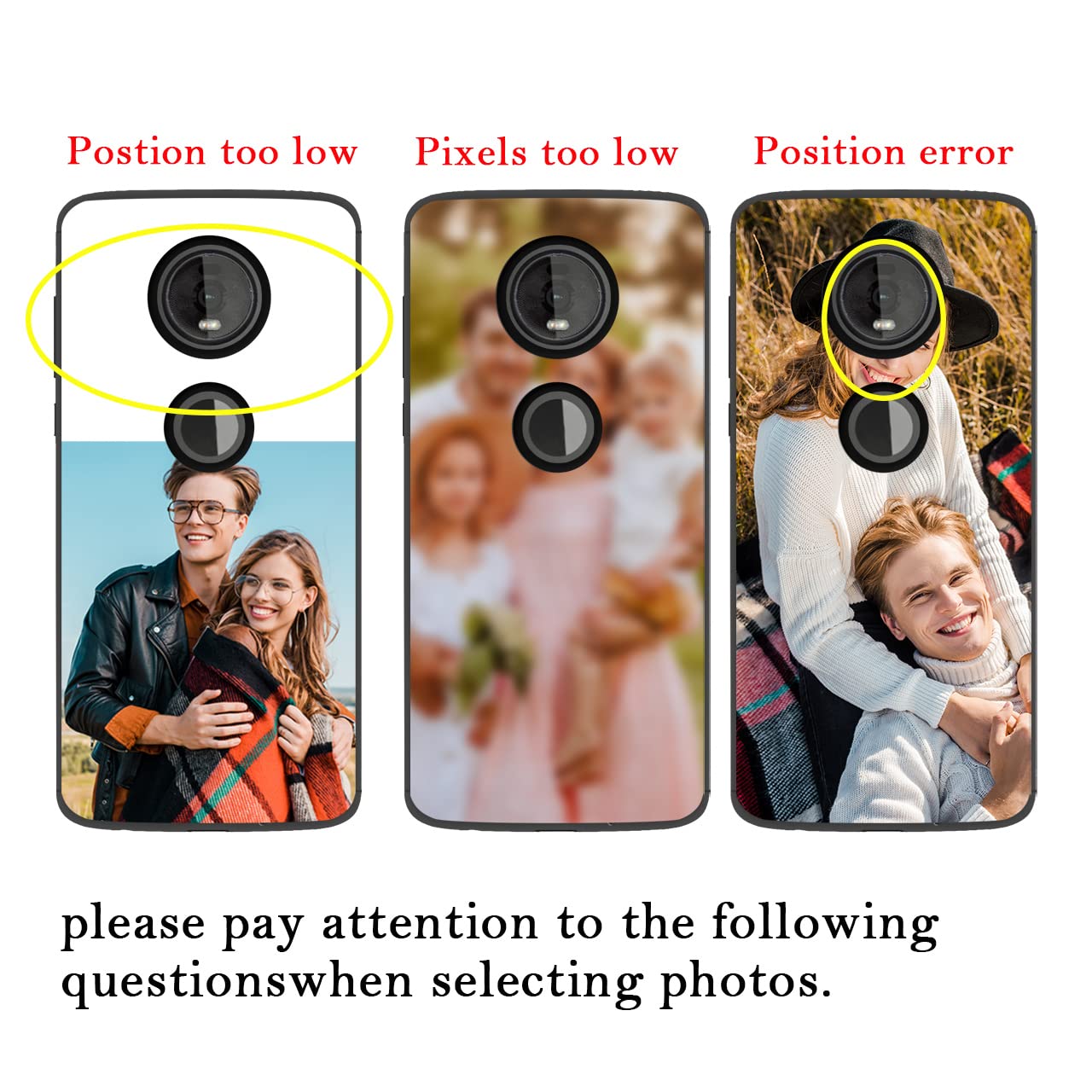 Custom Personalized Photo Text Name Motorola Moto Z4 Phone Case - Anti-Scratch Shock-Resistant Soft TPU Protective Cover (Black) - Perfect for Everyday Use, Travel & Gifts