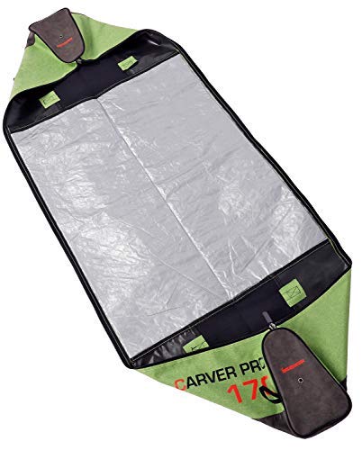 Premium Ski Bag & Boot Bag Combo Set for 1 Pair Skis, Poles, Boots & Helmet - Durable Travel Storage Solution for Ski Trips - Green & Black Design for Winter Sports Enthusiasts