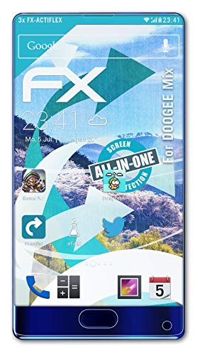 Doogee Mix Screen Protector - 3 Pack Ultra Clear Flexible HD Film for Scratch & Impact Protection - Perfect for Work, Travel & Outdoor Activities