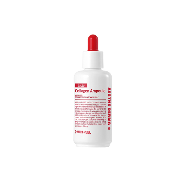 Medi Peel Red Lacto Collagen Ampoule - Anti-Aging Facial Serum for Wrinkles & Hydration - Perfect for Night Skincare Routine & Daily Moisturizing