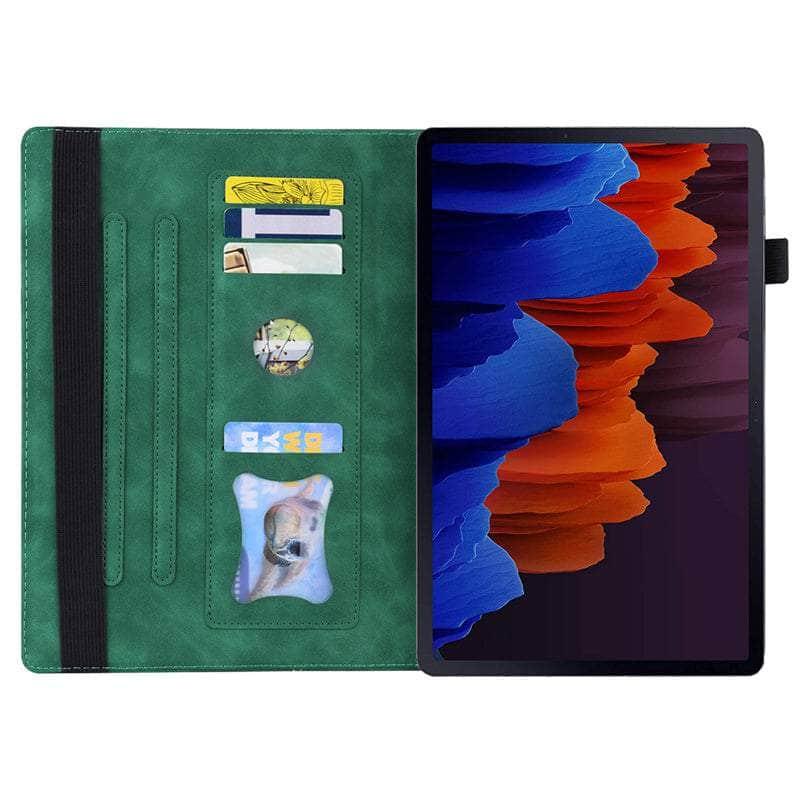 Samsung Galaxy Tab S8 Ultra 2022 Case with Flip Cover, Wallet & Card Holder - Perfect for Work, Travel & Entertainment