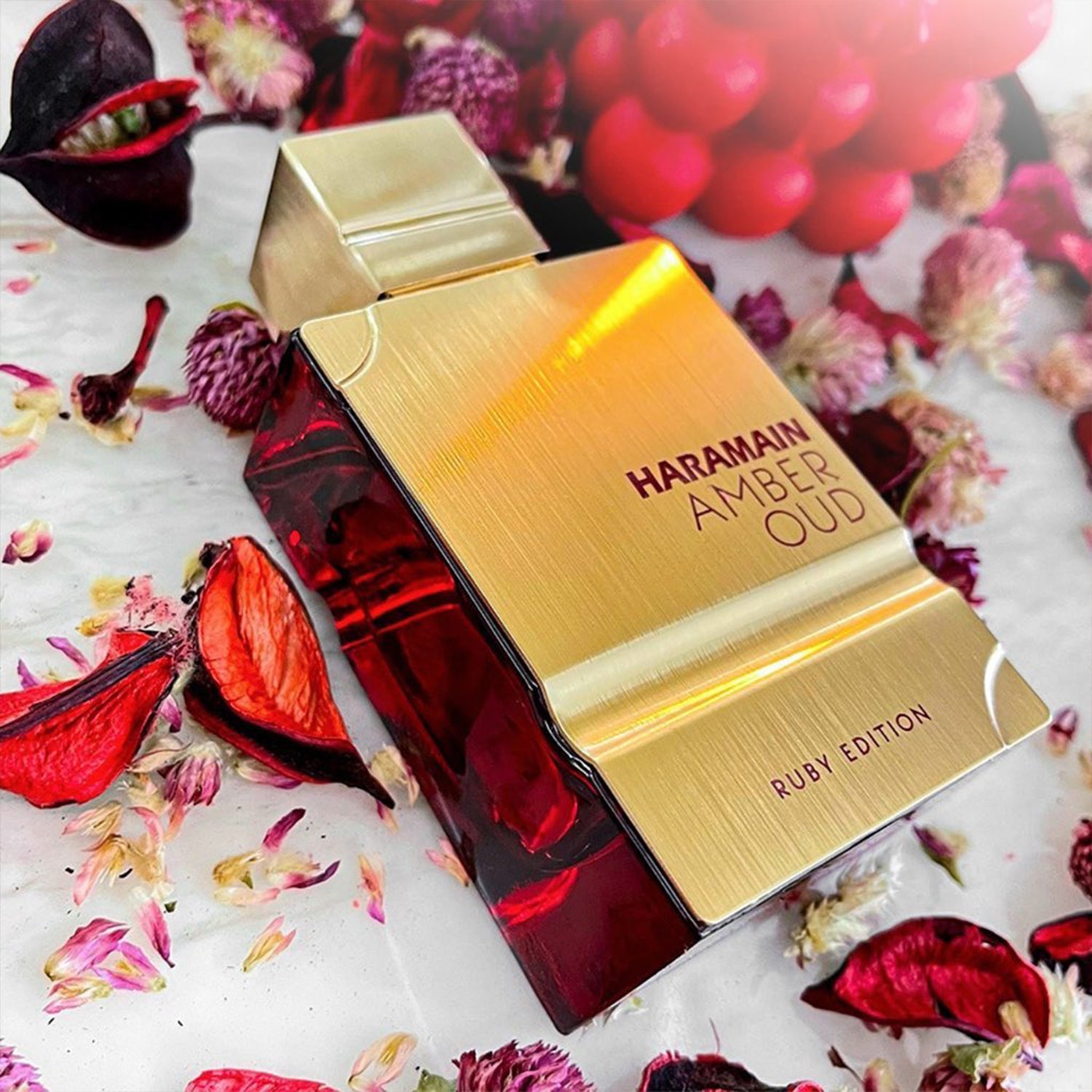Amber Oud Ruby Eau de Parfum Spray for Women & Men - 4.0 Oz Luxury Perfume with Long Lasting Fragrance - Perfect for Date Night, Special Occasions & Daily Wear