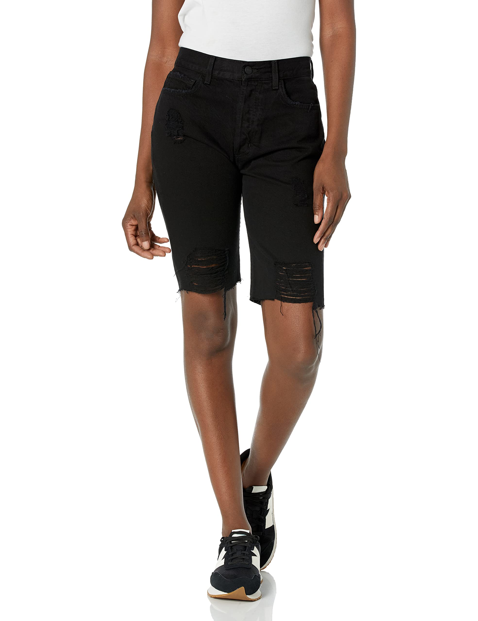 Siwy Denim Women's High Waist Bermuda Shorts - Luna Style for Summer, Beach & Casual Wear | Comfortable Stretch Denim Shorts for Women