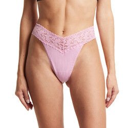 Organic Cotton High Rise Thong Lace Panties for Women - Comfortable & Breathable Underwear for Everyday Wear, Date Night & Special Occasions