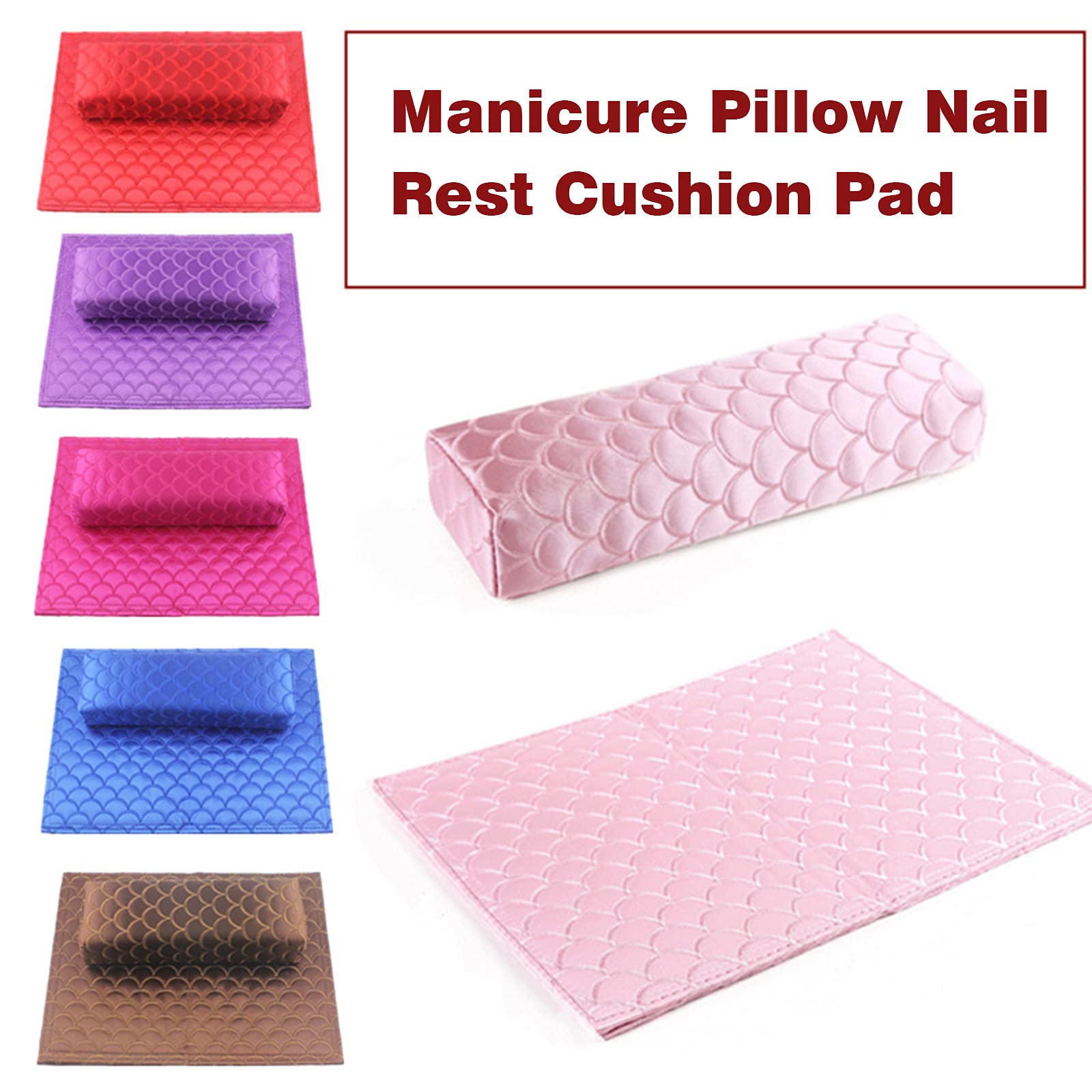 LAURAG Nail Pillow Set - Manicure Hand Rest Cushion for Nail Art, Salon & Home Use - Perfect for Gel Polish, Acrylic Nails & Pedicures