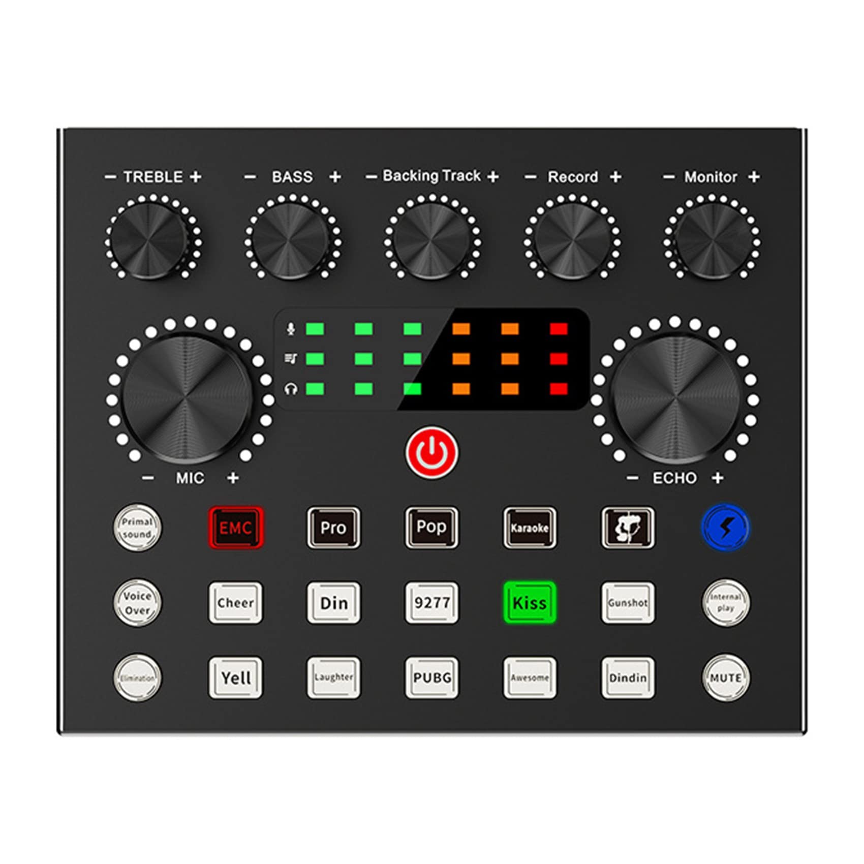 Gathukila V8S Professional Audio Mixer - 48V Phantom Power, USB Sound Card for Live Streaming, Podcasting & Music Recording - Compatible with PC, Mac, Phone (iPhone/Android) - Perfect for Home Studio, Church Sound System & Karaoke Setup