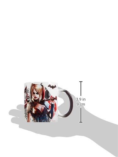 Batman Arkham Knight Harley Quinn Morphing Mug - Heat Activated Ceramic Coffee Cup for Superhero Fans - Perfect for Gifts, Collectibles & Home Decor