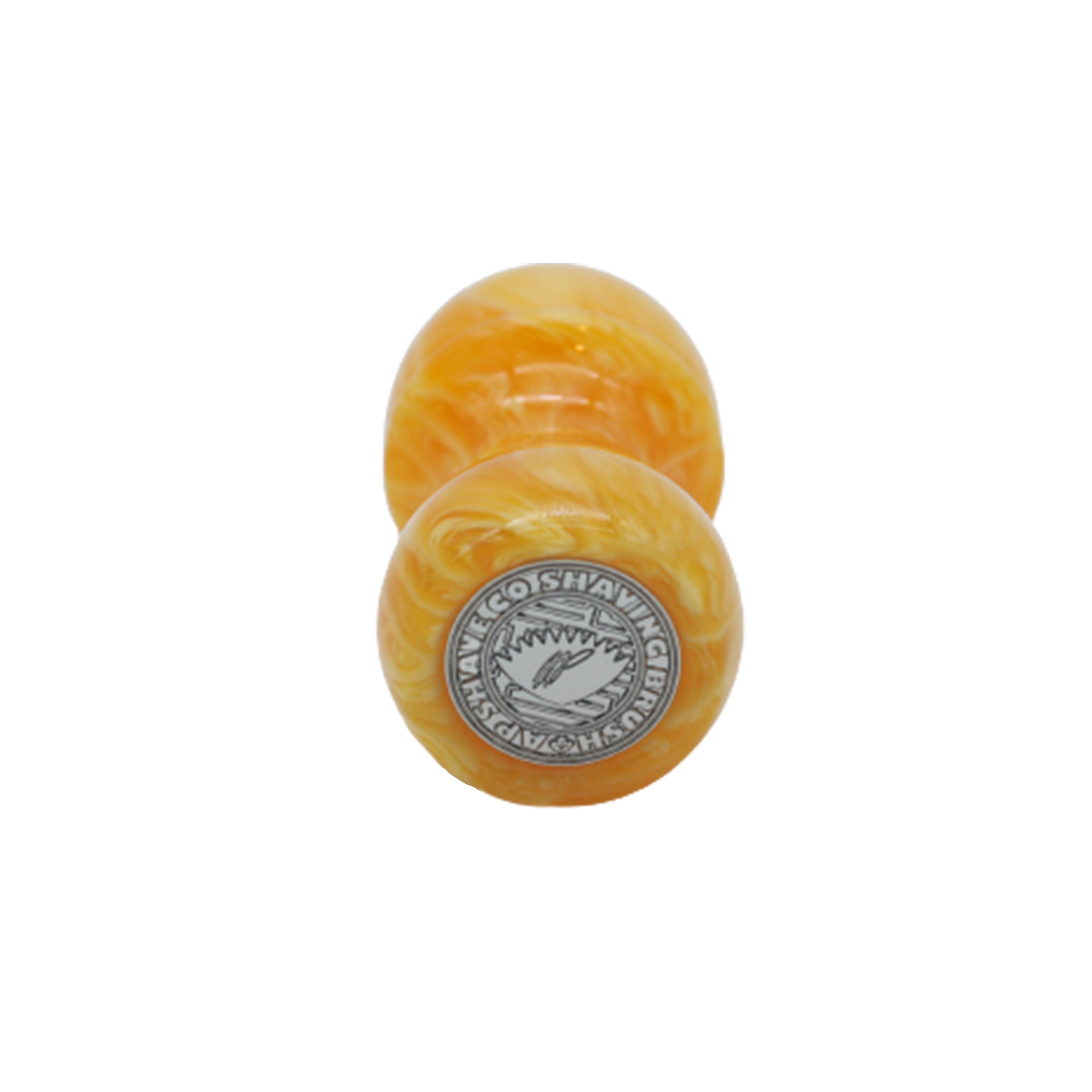 Premium Amber Handcrafted Shaving Brush Handle for Wet Shaving - Fits 24mm & 26mm Knots - Perfect for Barber Shops, Grooming Kits & Luxury Gifts