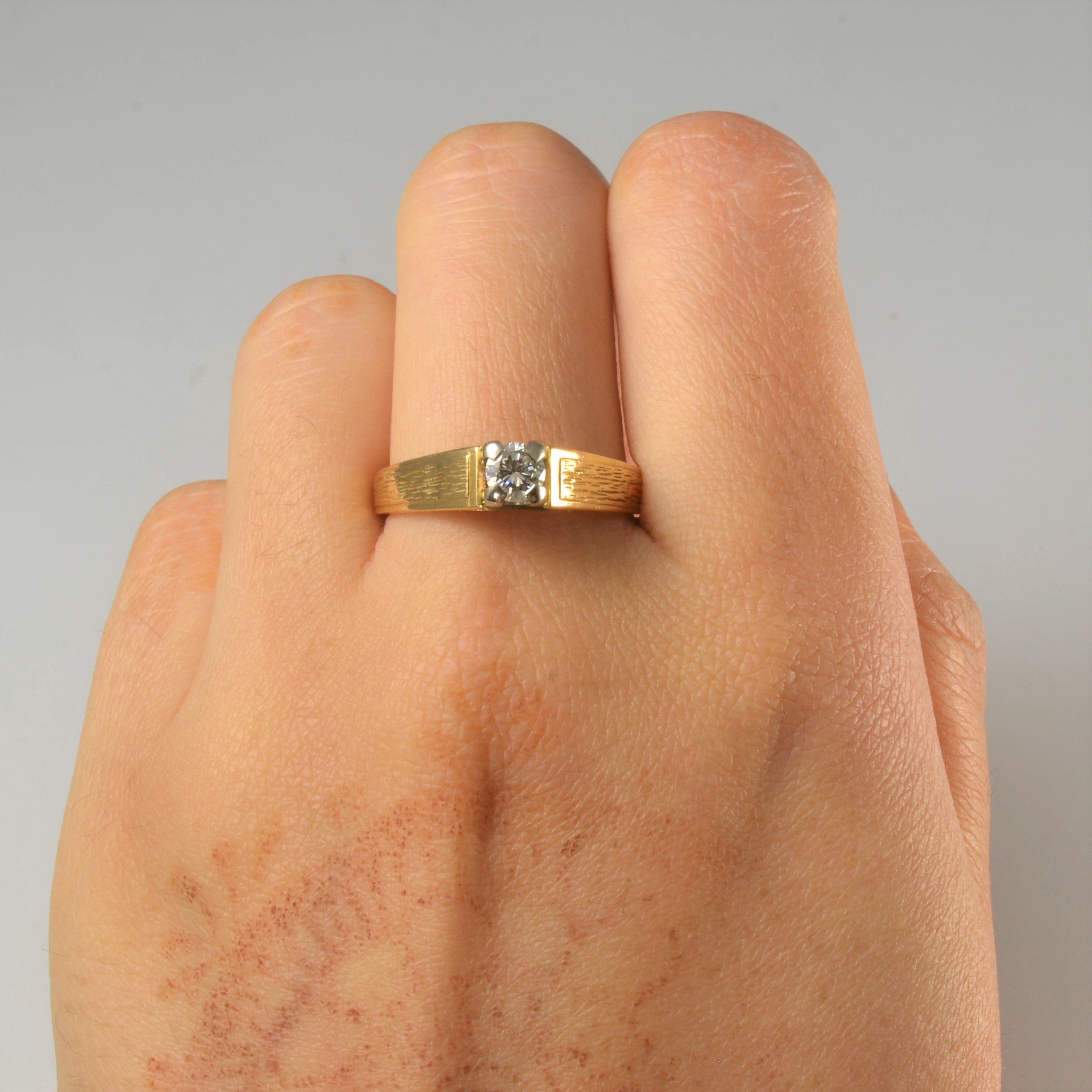 0.30ct Birks' Tapered Solitaire Diamond Ring - Size 9.25 | Elegant Engagement & Wedding Band for Women | Perfect for Proposals, Anniversaries & Special Occasions