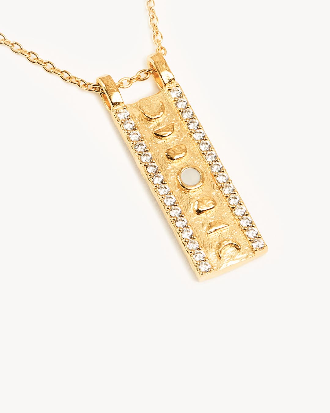 18K Gold Vermeil Lunar Phases Necklace - Elegant Moon Phase Pendant for Women - Perfect for Gifts, Date Nights & Special Occasions
