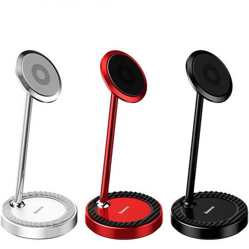 Baseus 360° Rotating Magnetic Phone Stand - Adjustable Desktop Holder for iPhone 15/14/13/12, Samsung Galaxy S23/S22/S21, Xiaomi 13/12 - Perfect for Office, Home & Car Use