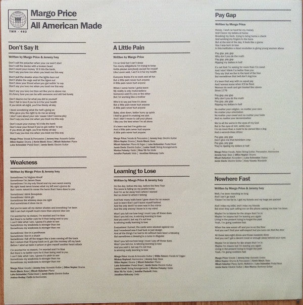 Margo Price - All American Made Vinyl LP Album (Near Mint NM/M Condition) - Perfect for Collectors & Vintage Music Lovers