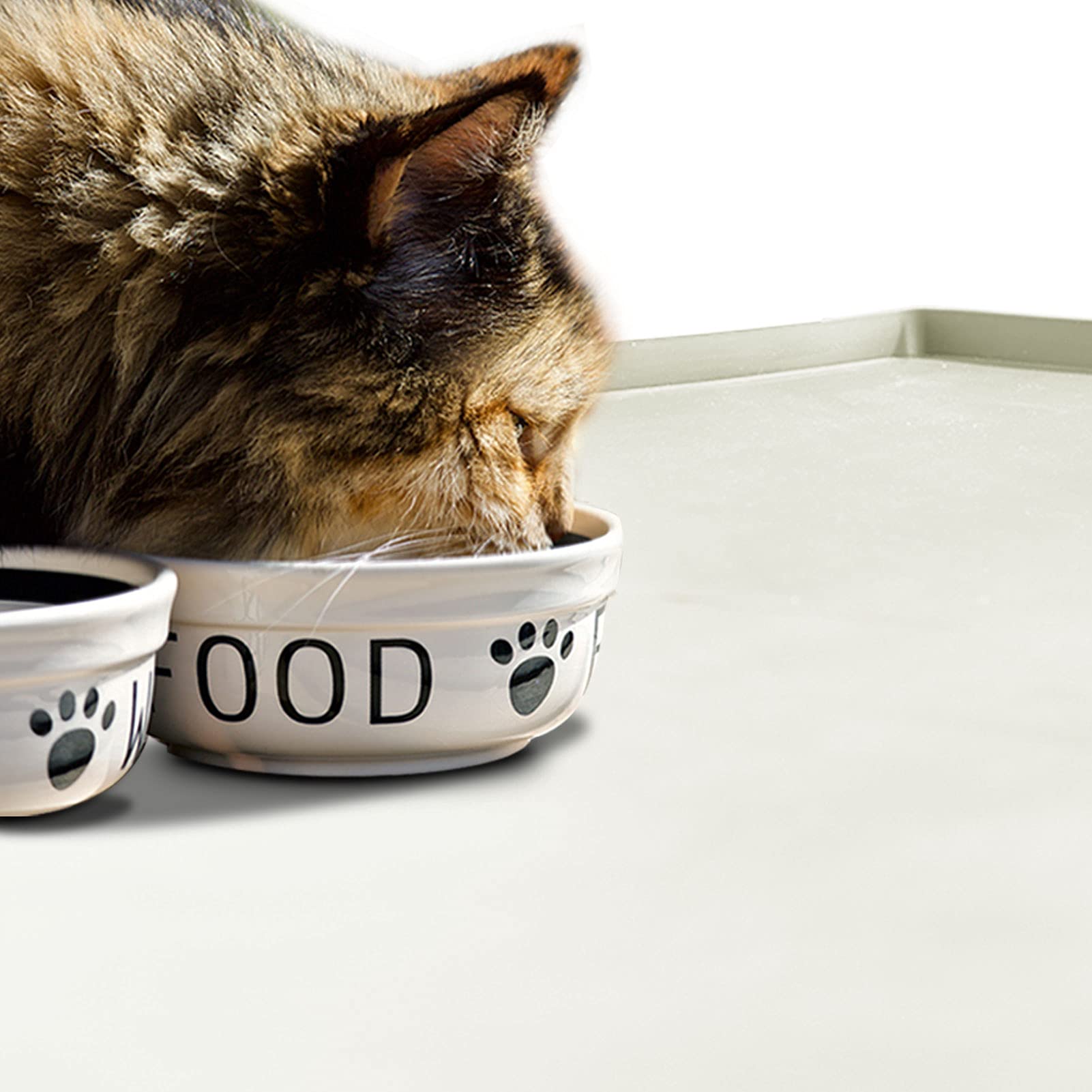 Premium Silicone Dog Food Mat - Waterproof, Non-Slip Pet Bowl Placemat with 1
