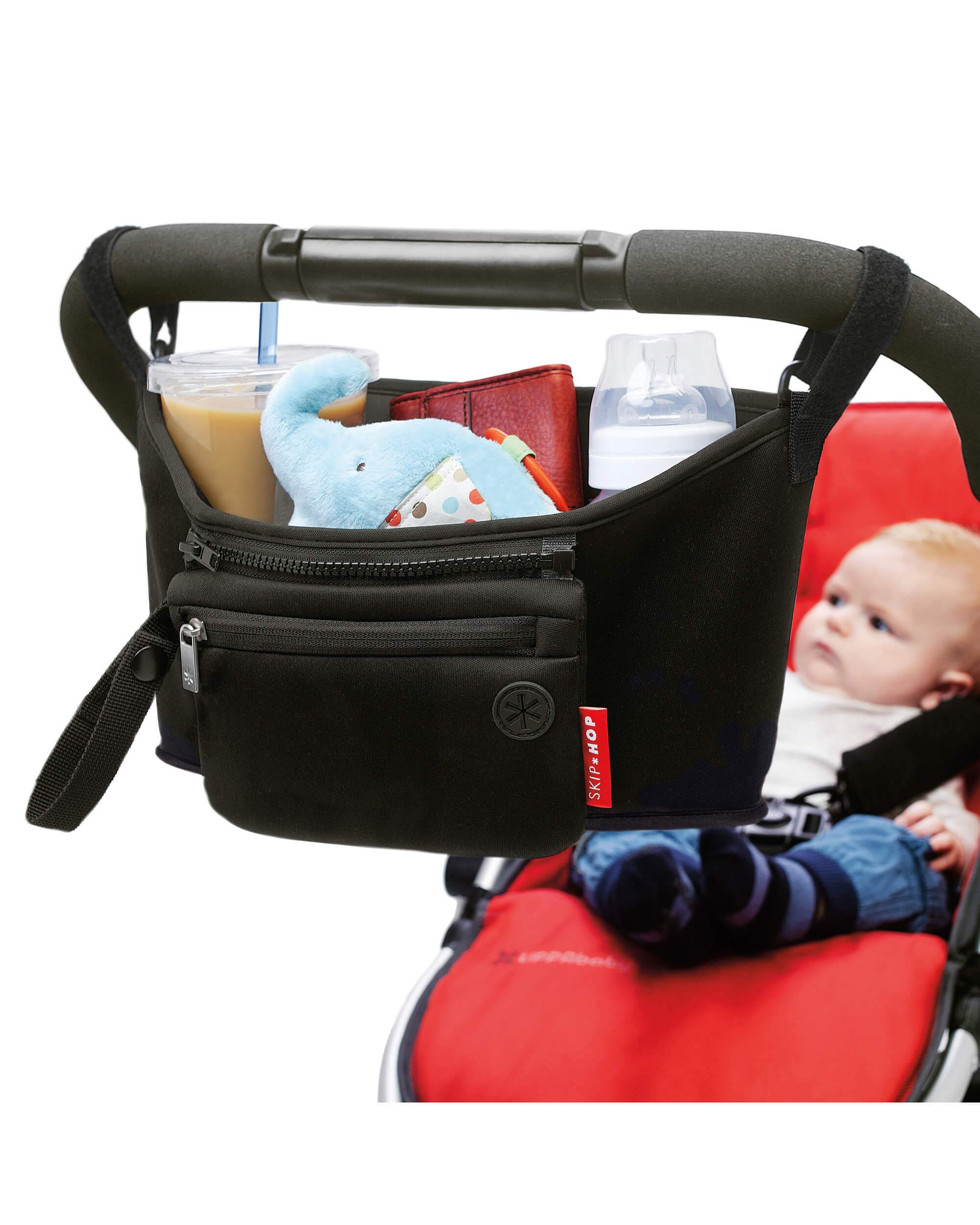 Skip Hop Grab & Go Stroller Organizer - Baby Stroller Accessories for Diapers, Bottles & Essentials - Perfect for Travel, Shopping & Daily Walks