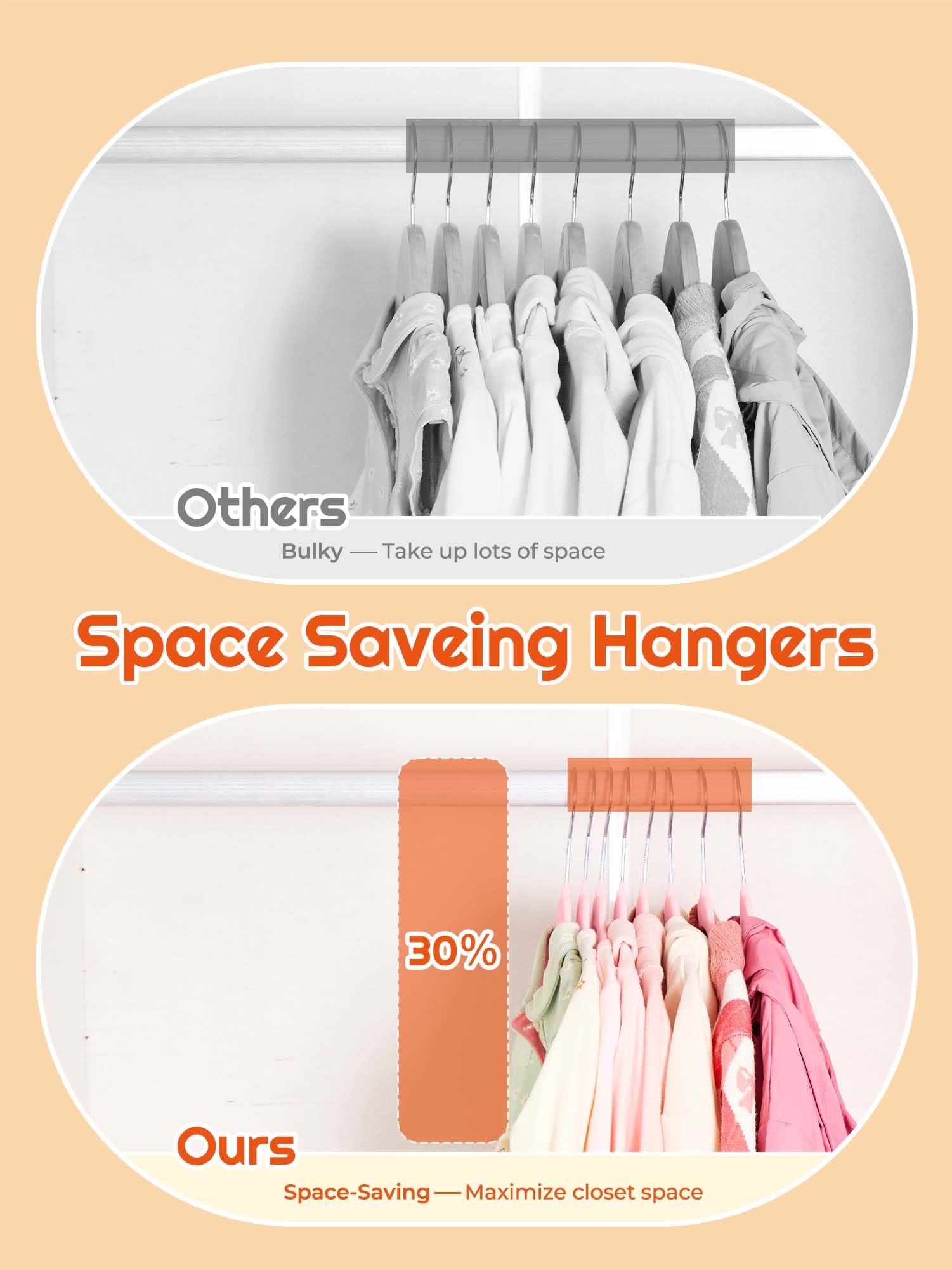 HOUSE DAY 50 Pack Kids Velvet Hangers - 14 Inch Durable Non-Slip Felt Hangers for Children & Youth - Pink Closet Organizers for Boys & Girls (Perfect for School Uniforms, Dresses & Delicate Clothing)