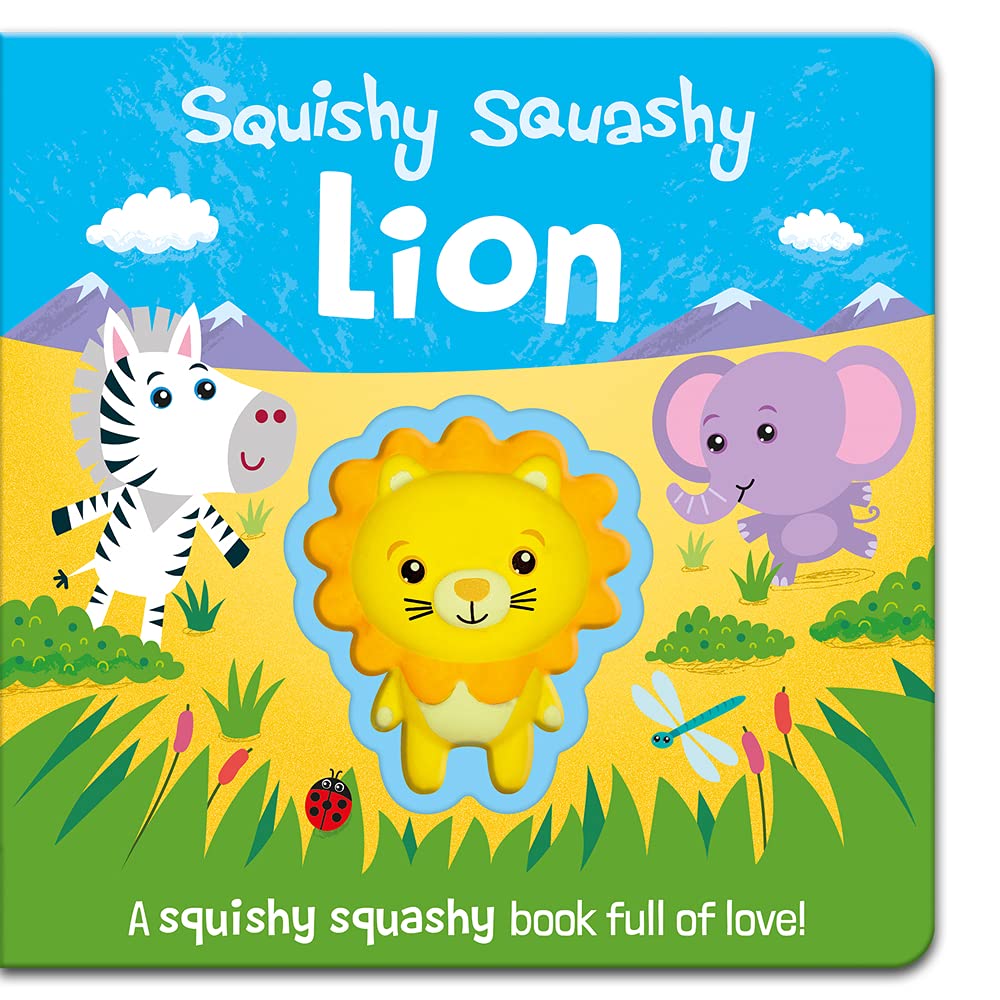 Squishy Squashy Lion Soft Sensory Book for Kids - Fun Interactive Animal Story for Toddlers & Preschoolers - Perfect for Bedtime, Playtime & Early Learning