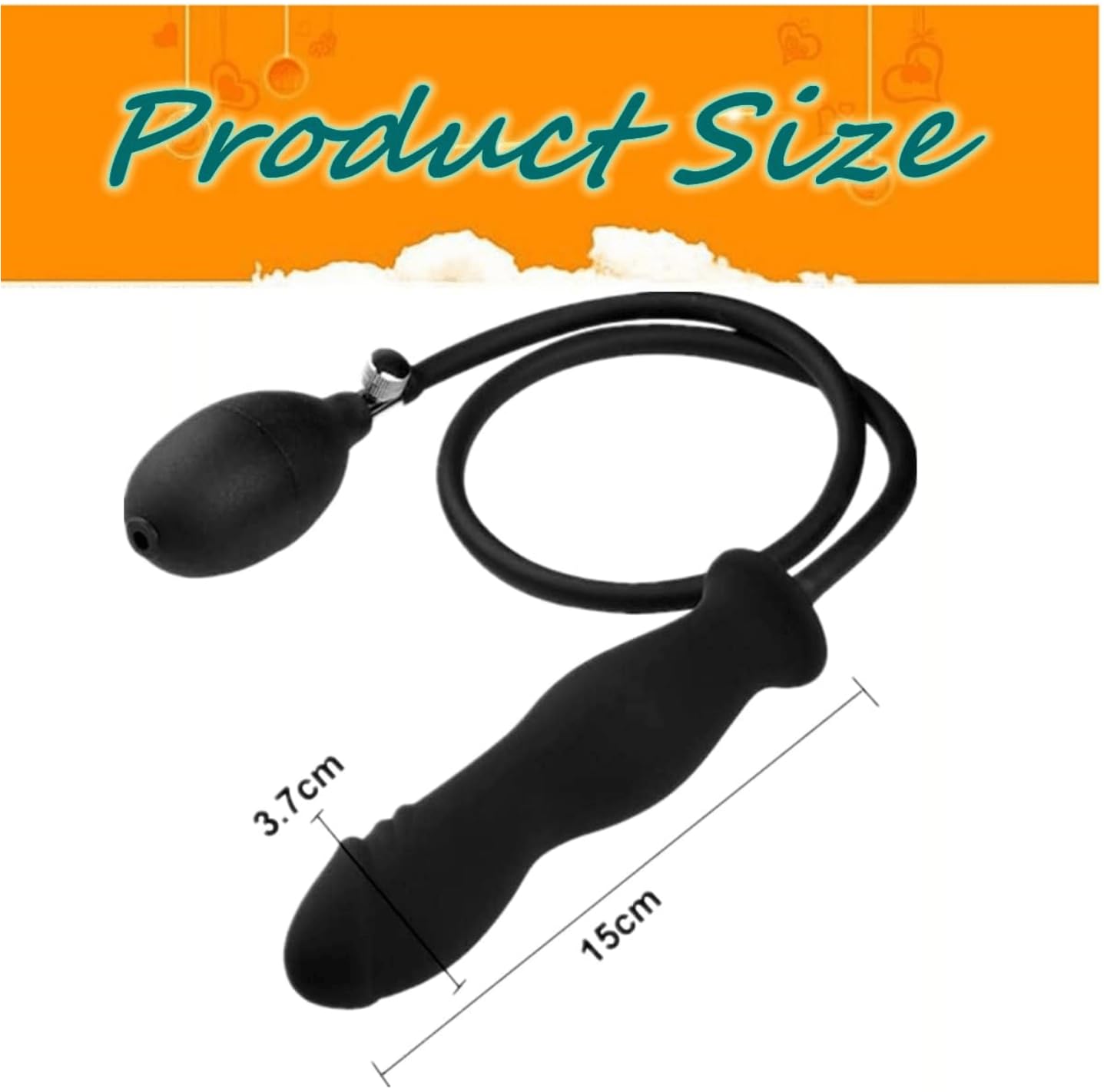 Expandable Inflatable Butt Plug - Detachable Anal Dildo for Adults