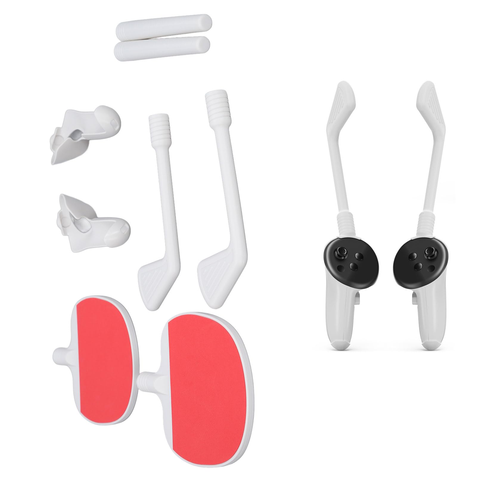 3-in-1 VR Handle Grip - Adjustable Ergonomic VR Controller Accessories for Oculus Quest 2, Meta Quest 3, HTC Vive - Enhanced Gaming Comfort for Virtual Reality Headsets | Perfect for FPS, RPG & Action Games