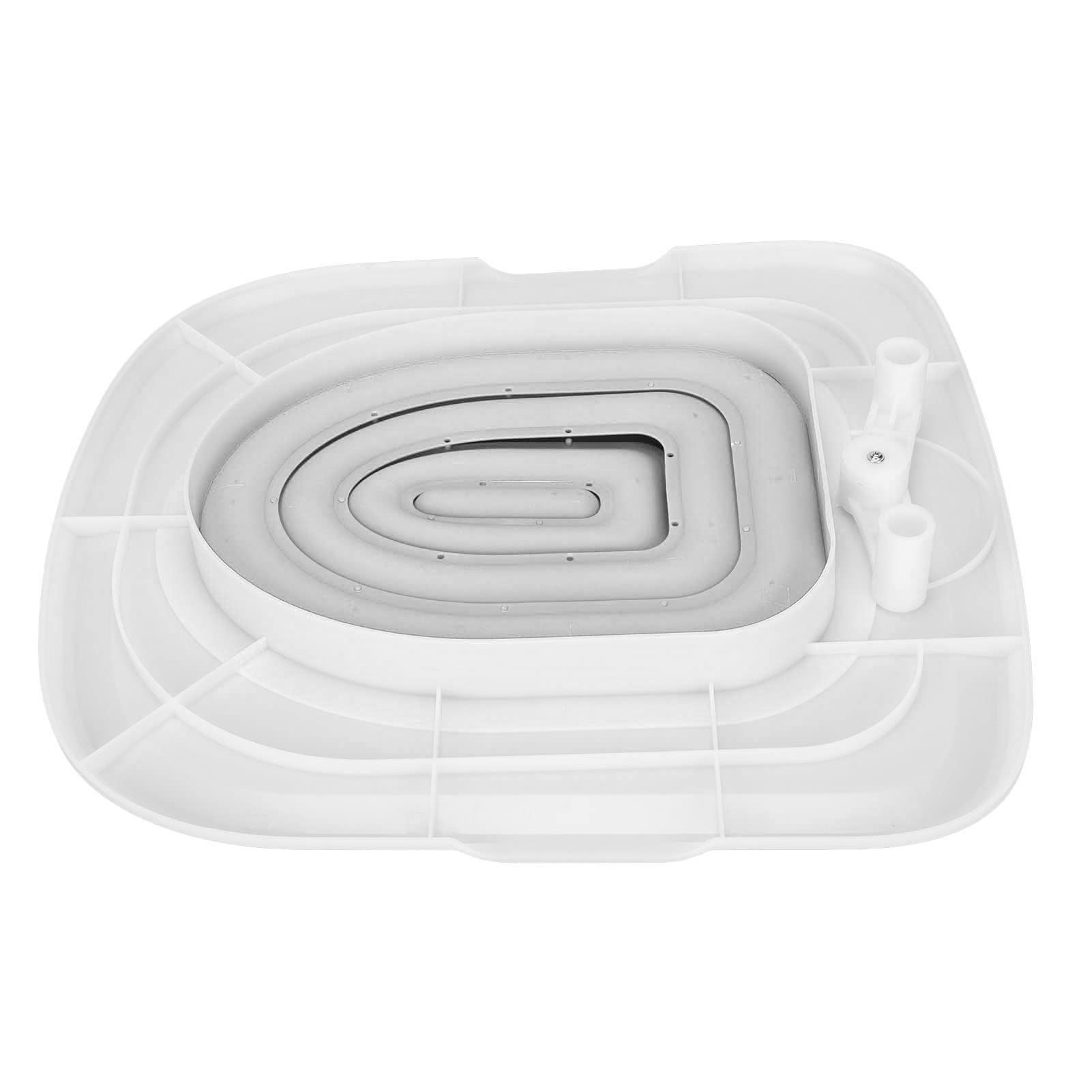 Eco-Friendly Cat Toilet Training Kit - Safe, Easy to Install & Reusable Litter Box Tray with Gray Inner Support (White) | Perfect for House Cleaning & Pet Potty Training