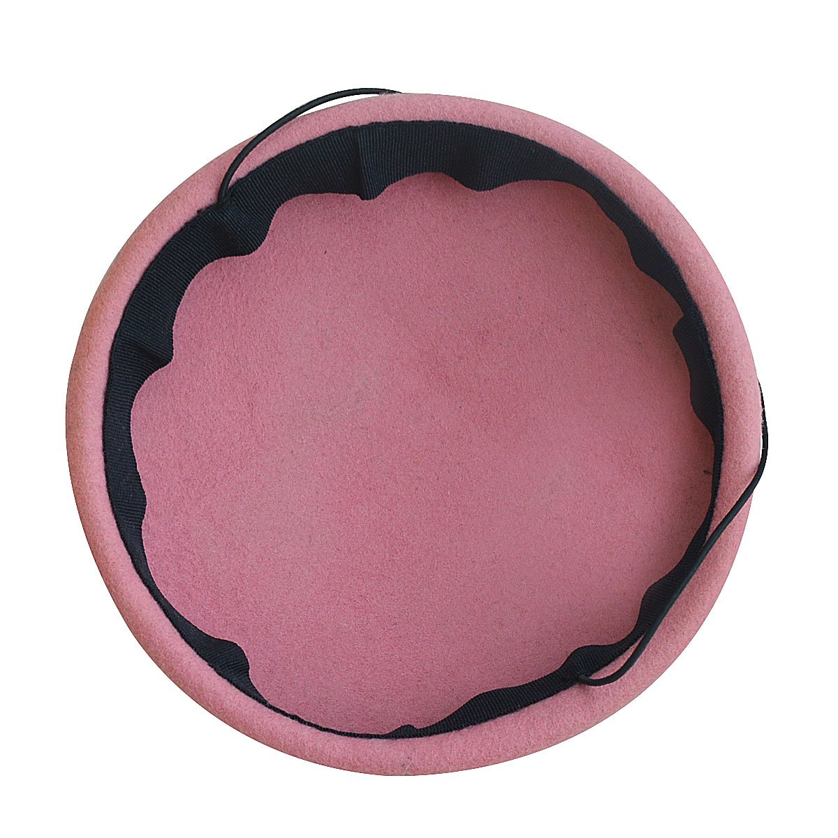 Lawliet Circle Wool Felt Pillbox Beret Hat - Millinery Fascinator Base for Crafting (A215) - Perfect for Tea Parties, Weddings & DIY Fashion Accessories