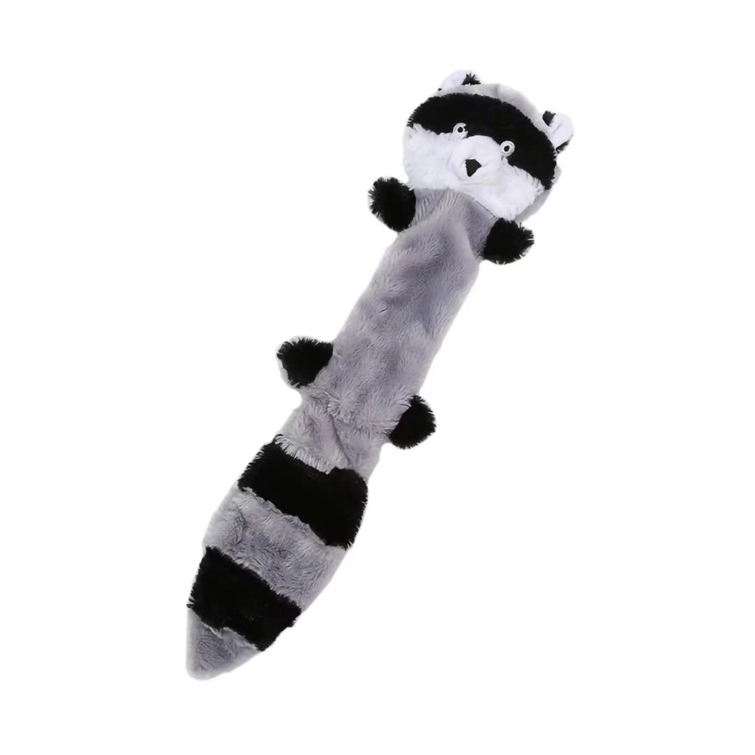 Durable Squeaky Dog Toys for Aggressive Chewers - No Stuffing Plush Fox, Raccoon & Squirrel Chew Toys for Small Medium Large Dogs - Perfect for Indoor Play, Training Rewards & Teething Puppies