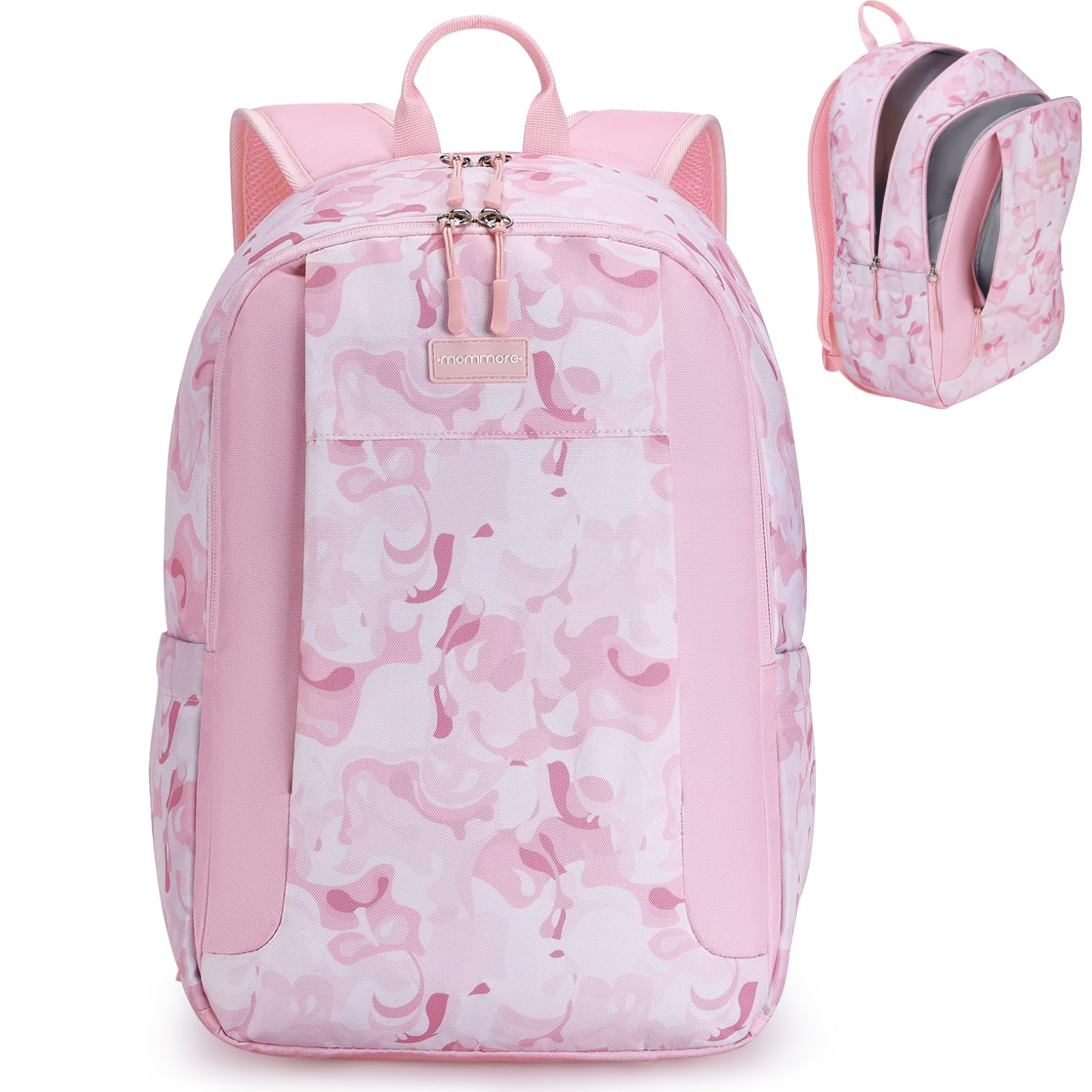 Mommore Lightweight Water-Resistant School Backpack for Girls & Boys - Durable Bookbag for Elementary Students - Perfect for School, Travel & Daily Use