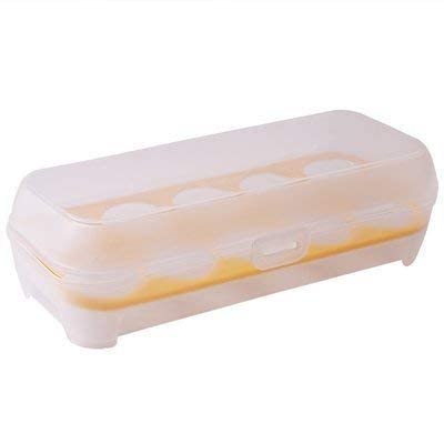 PRAGAT VIEW Refrigerator Egg Storage Box – Large Capacity Adjustable Egg Container with 10 Grids | Perfect for Kitchen, Fridge Organization & Fresh Egg Storage