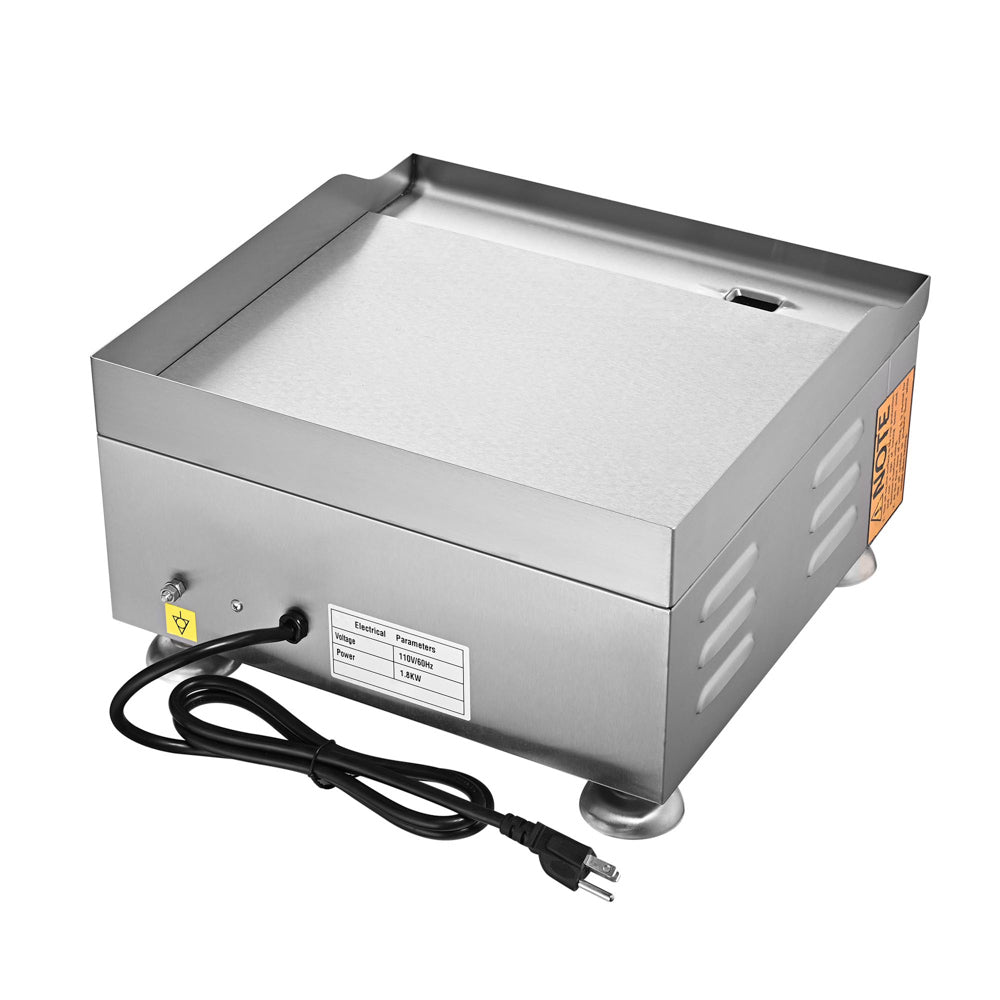 TheLAShop Electric Griddle Countertop Flat Top Grill - 14 Inch, 1500W, 110V - Perfect for Pancakes, Burgers & Breakfast Cooking at Home or Outdoor Camping