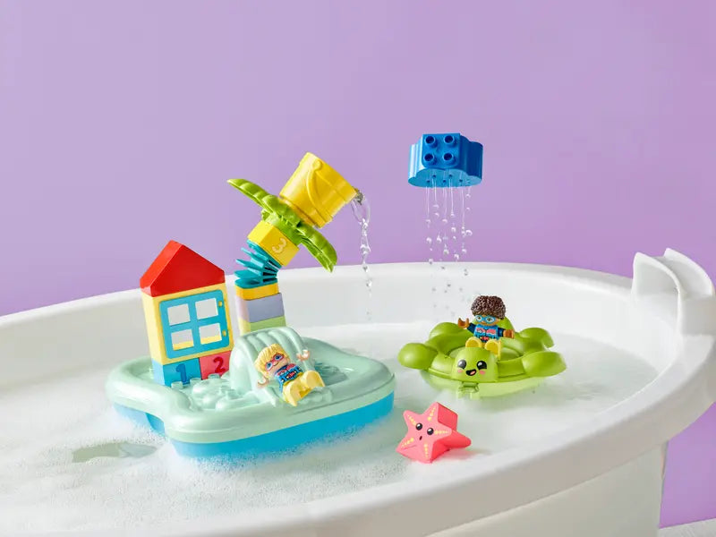 LEGO DUPLO Water Park Building Blocks Set - 10989 Pieces for Kids Ages 2-5 | Creative Play, Early Learning & Water Fun | Perfect for Bath Time, Pool Play & Indoor Activities