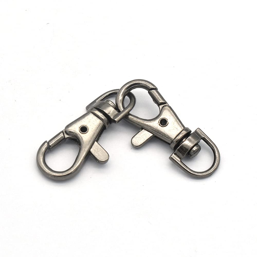 10PCS 10mm Gunmetal Lobster Clasp for Keys, Bags & DIY Crafts