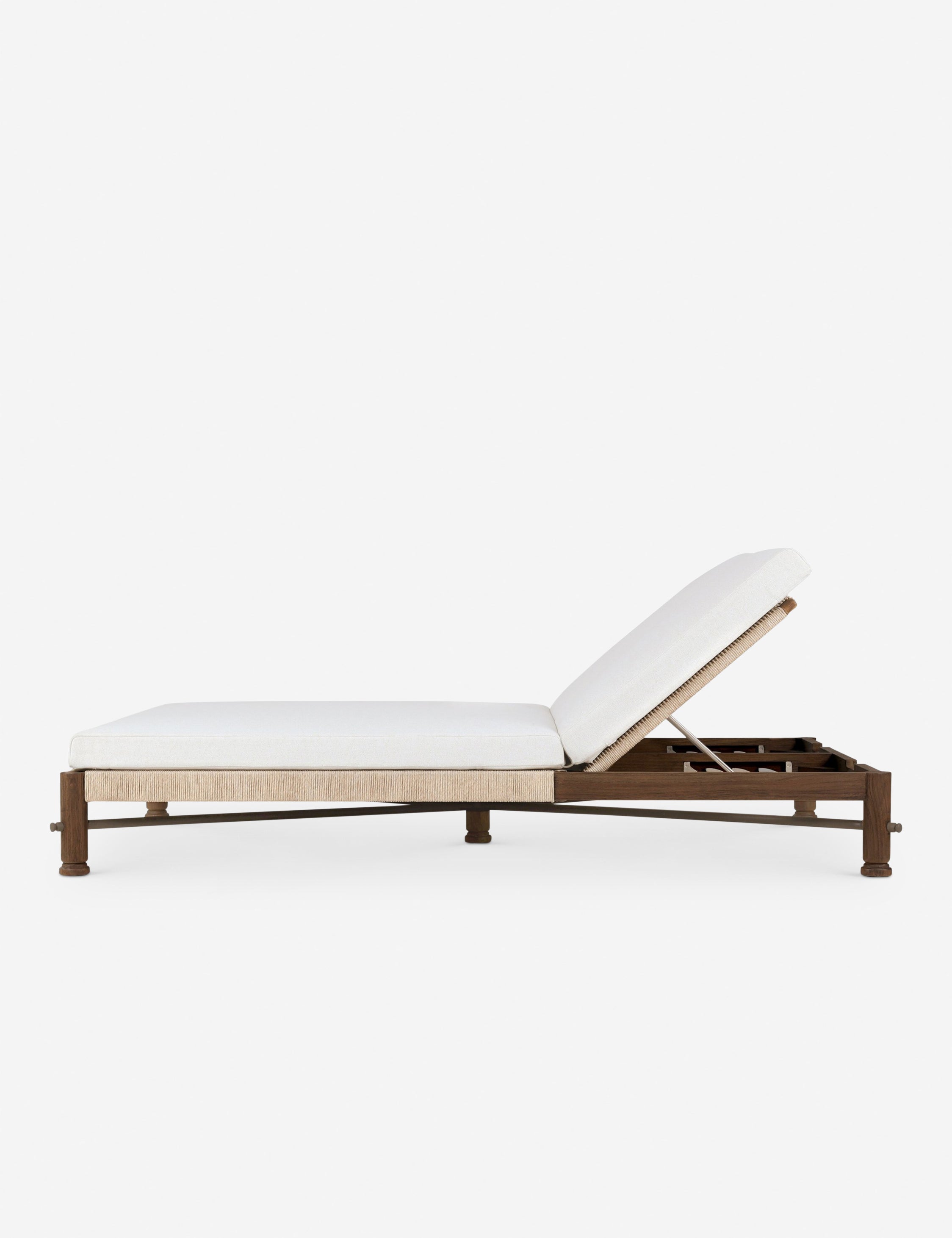 Finnegan Indoor/Outdoor Double Chaise Lounge by Amber Lewis x Four Hands - Perfect for Patio, Poolside & Sunroom Relaxation
