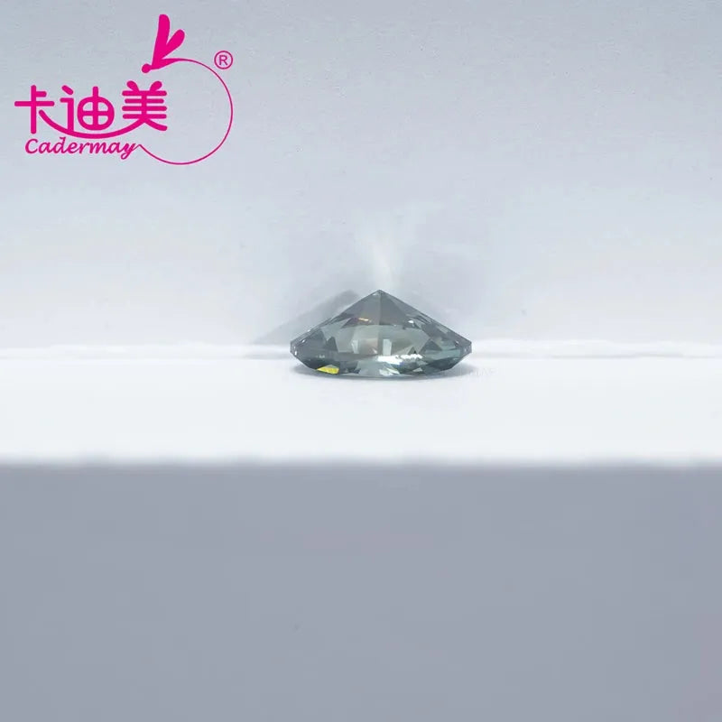 CADERMAY Oval Shape VVS1-VS1 Clarity HPHT Lab Grown Loose Diamond - Deep Green Color with IGI Certificate for Engagement Rings & Jewelry Making - Perfect for Custom Pendants, Earrings & Bridal Jewelry Designs