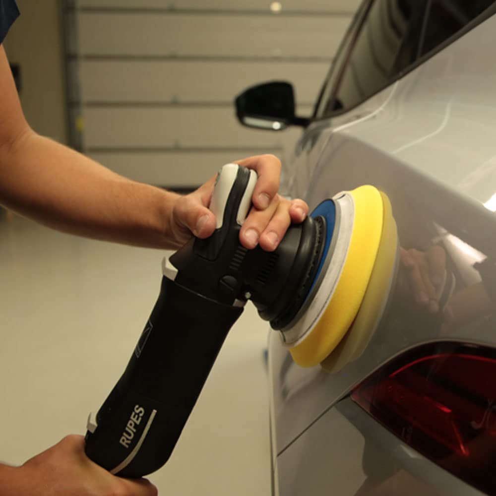 RUPES LHR21 Mark III Car Buffer Polisher - Variable Speed Orbital Cleaner for Detailing & Washing