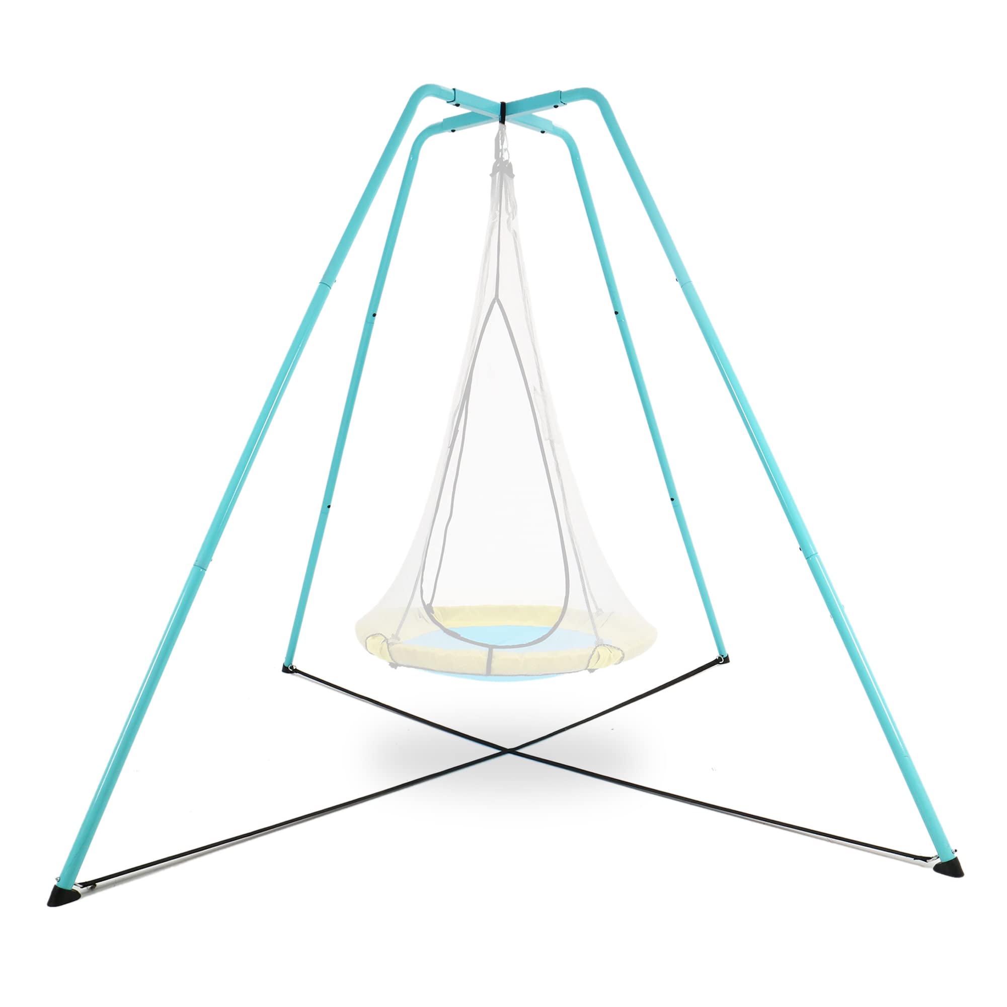 SkyBound Heavy Duty Metal Swing Set Frame - Sturdy Swing Stand for Kids & Adults, Supports 440 LBS - Compatible with Saucer Swings & Tree Swings - Perfect for Backyards, Parks & Playgrounds (Indoor/Outdoor Use)