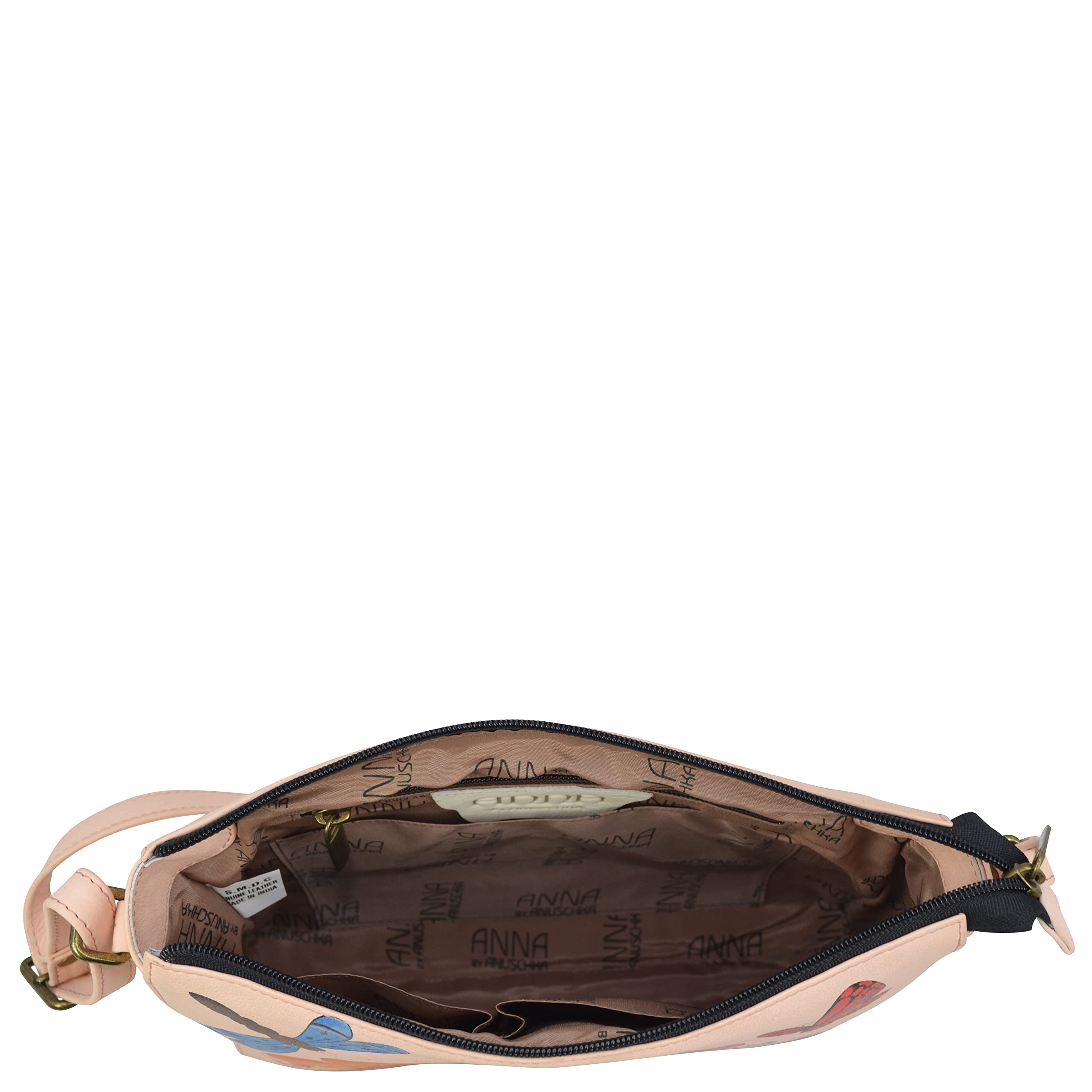 Anna by Anuschka Slim Medium Crossbody Bag - Stylish Leather Handbag for Women - Perfect for Work, Travel & Everyday Use