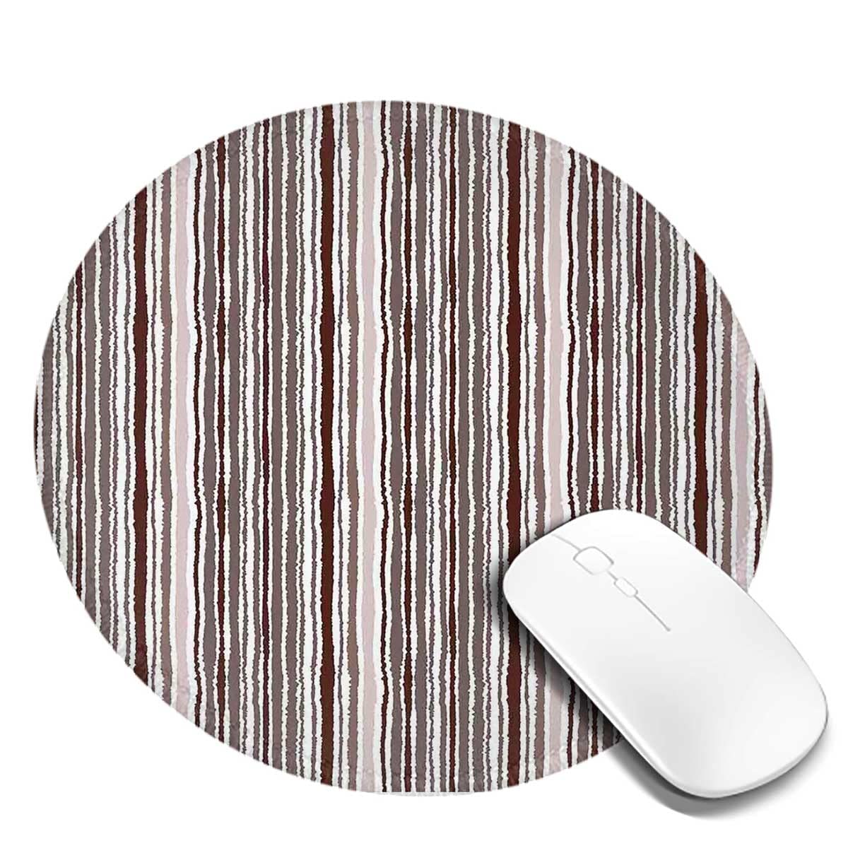 Waterproof Non-Slip Rubber Mouse Pad Set (2PCS) - 7.9×7.9×0.12 Inches Round Gaming & Office Desk Mat with Torn Paper Edge Design for Computer, Laptop, Keyboard & Workspace Accessories