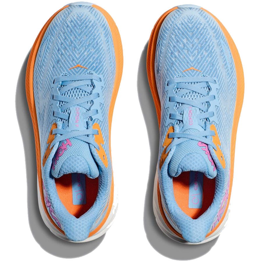 HOKA Women's Clifton 9 Running Shoes - Lightweight Cushioned Sneakers for Road Running, Jogging & Gym Workouts