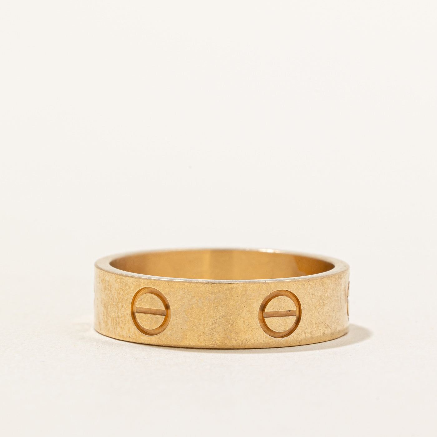 Cartier Love Ring - Classic 18K Gold Band, Size 8.75 | Luxury Wedding Band, Anniversary Gift for Her/Him | Perfect for Engagements, Proposals & Romantic Occasions