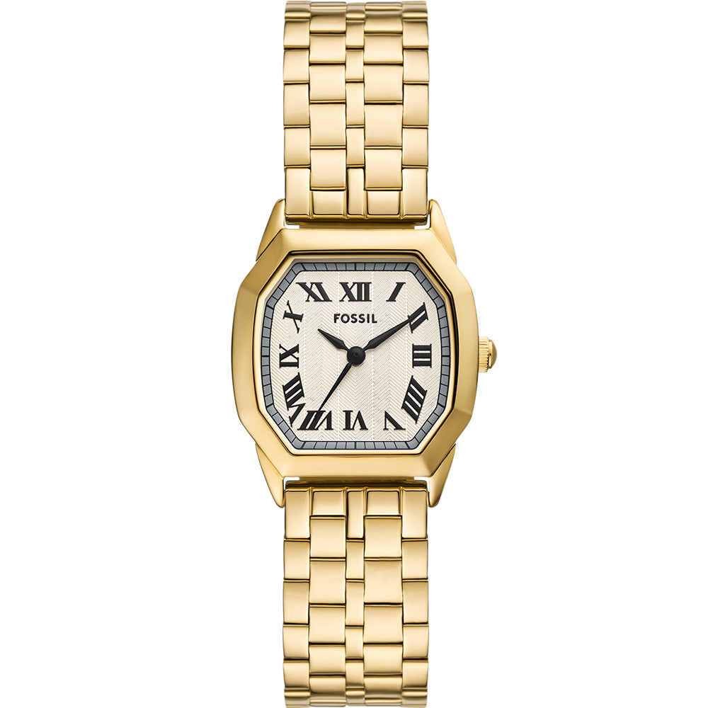 Fossil ES5361 Harlow Women's Stainless Steel Watch - Elegant Silver-Tone Bracelet, White Dial, Water Resistant - Perfect for Office, Casual Wear & Special Occasions