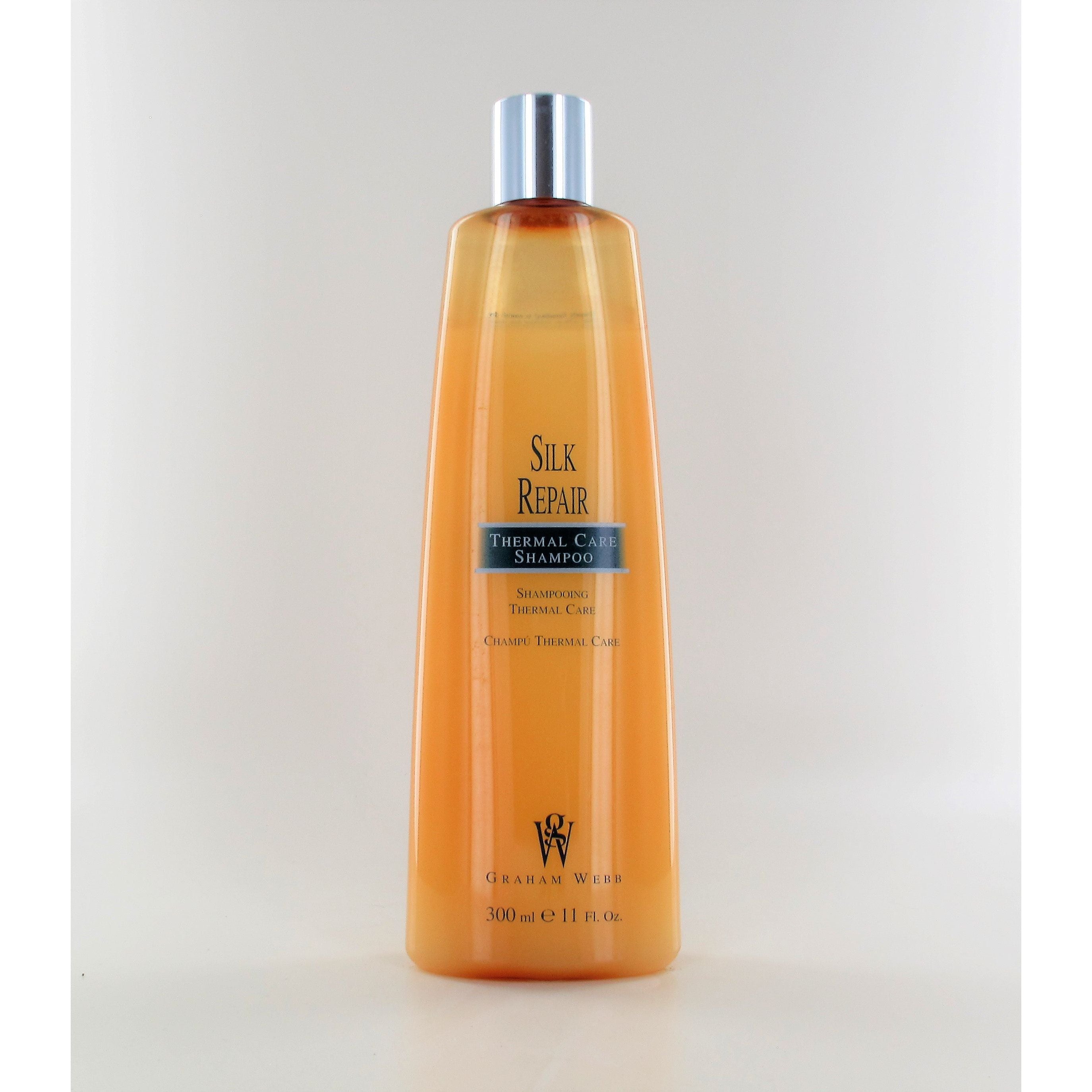 Graham Webb Silk Repair Thermal Care Shampoo 11 Oz - Sulfate-Free Hair Repair for Damaged Hair - Perfect for Heat Styling & Color-Treated Hair